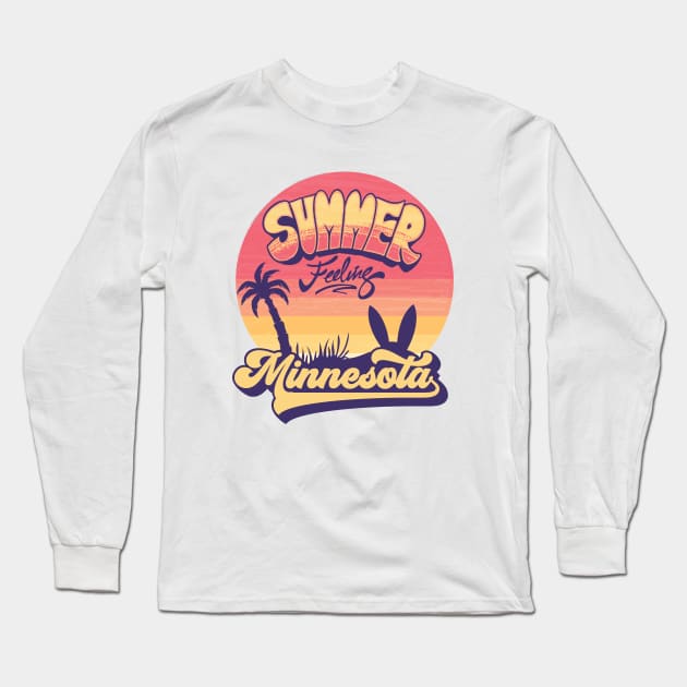 Minnesota Key Florida Long Sleeve T-Shirt by Promen Shirts